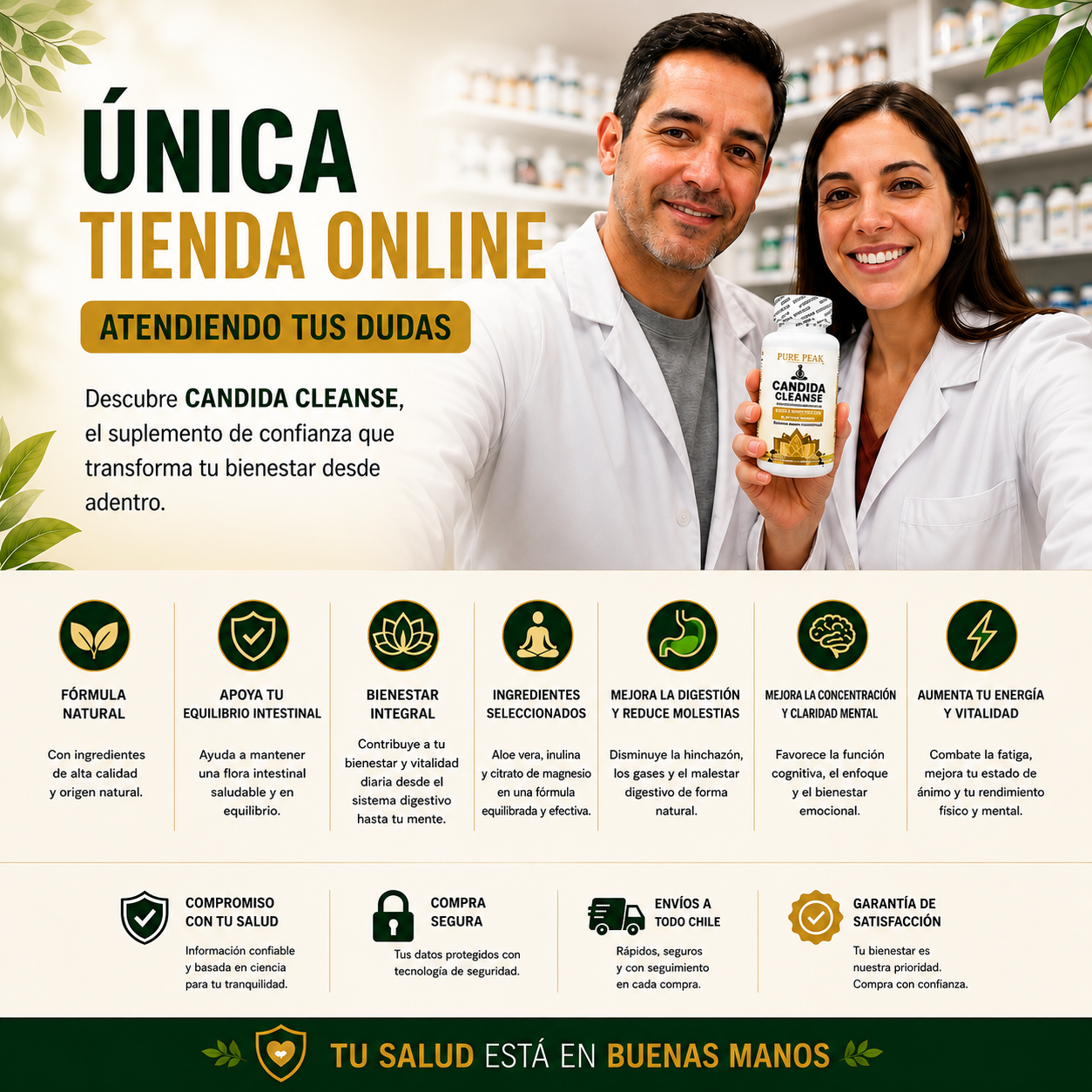 Candida Cleanse - Bienestar que comienza desde adentro.