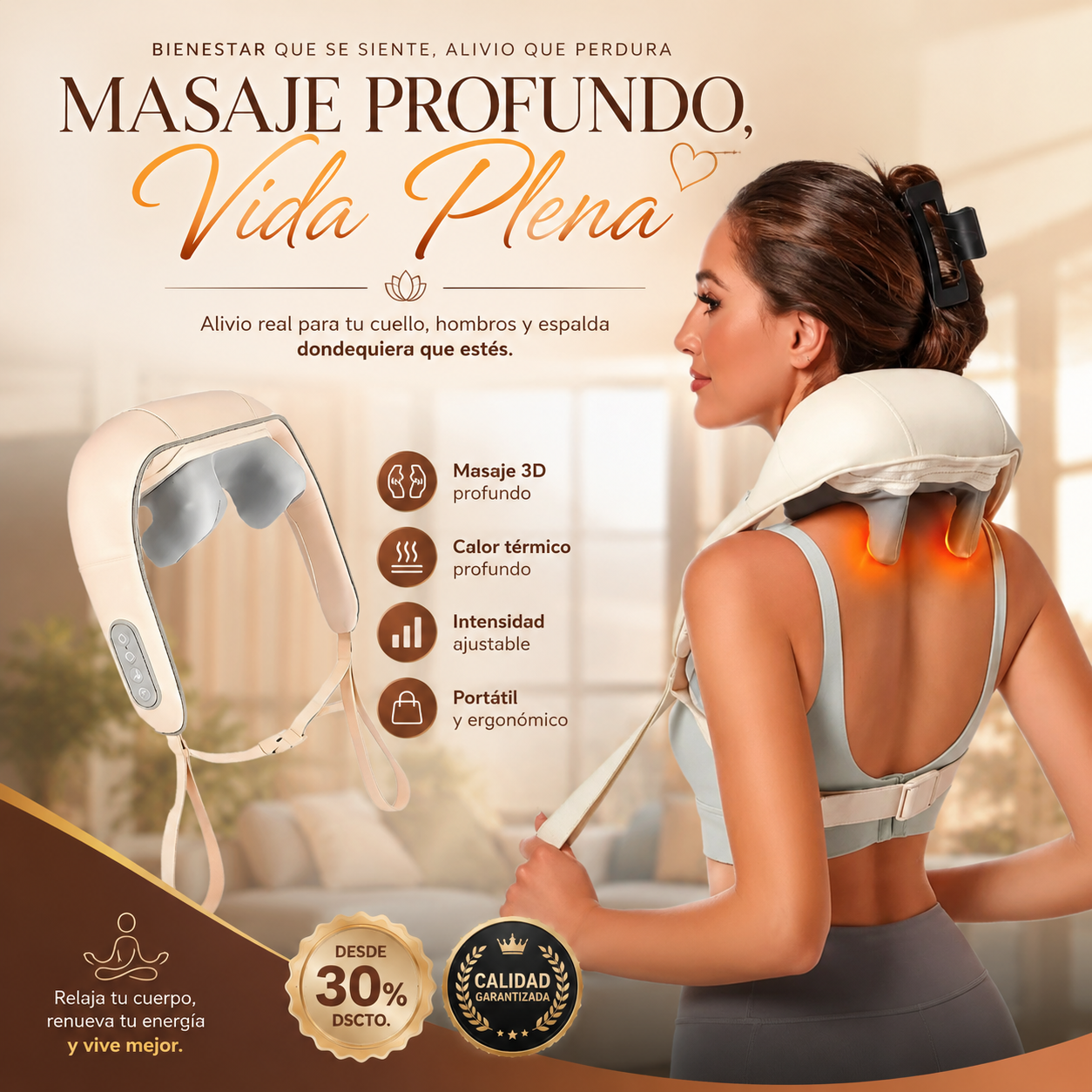 Masajeador Cuello Hombro Cintura Electri