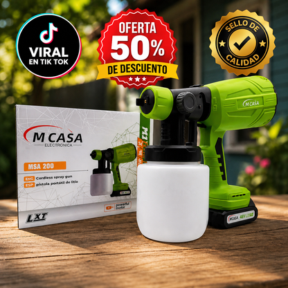 PISTOLA INALAMBRICA MCASA 1000ml PRO - Pinta Fácil, Rápido y Sin Esfuerzo