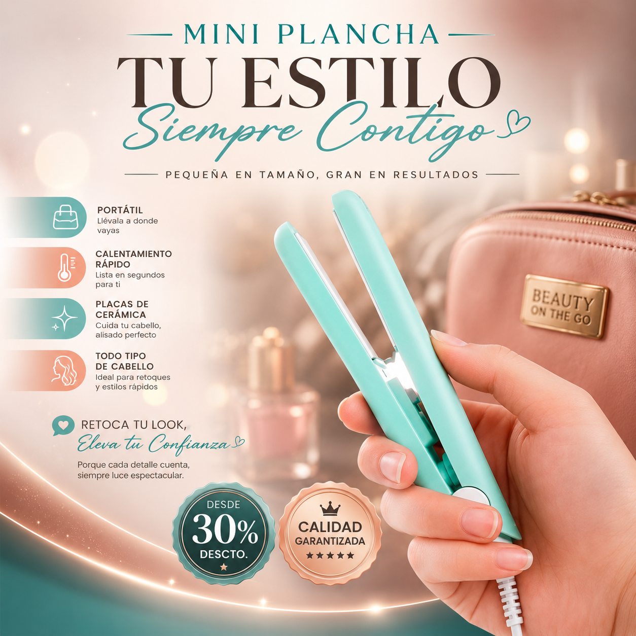 Mini Plancha De Cabello