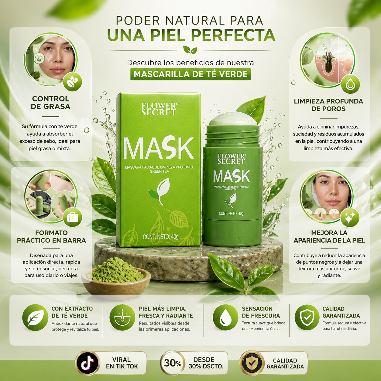 MASCARILLA TE VERDE EN BARRA
