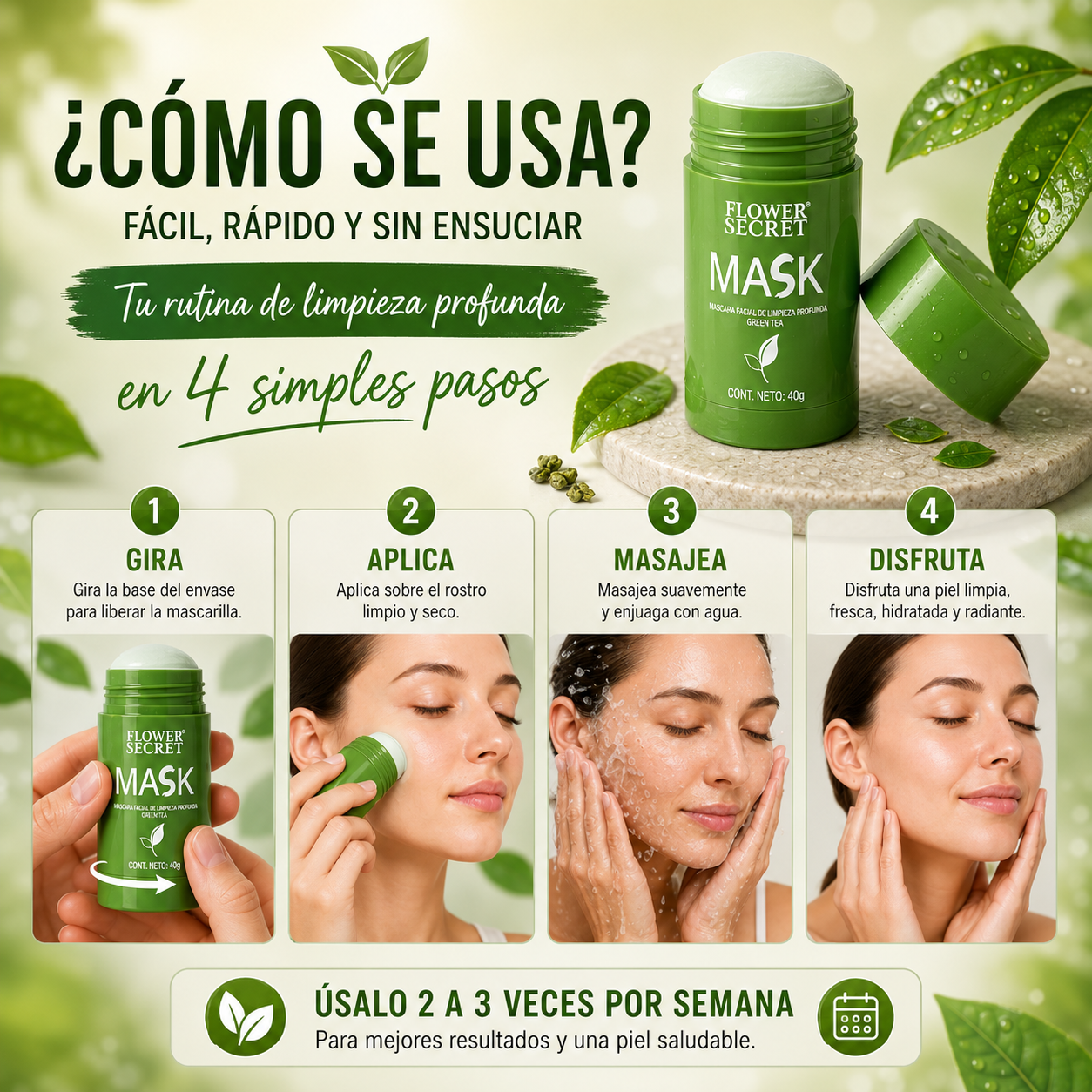 MASCARILLA TE VERDE EN BARRA