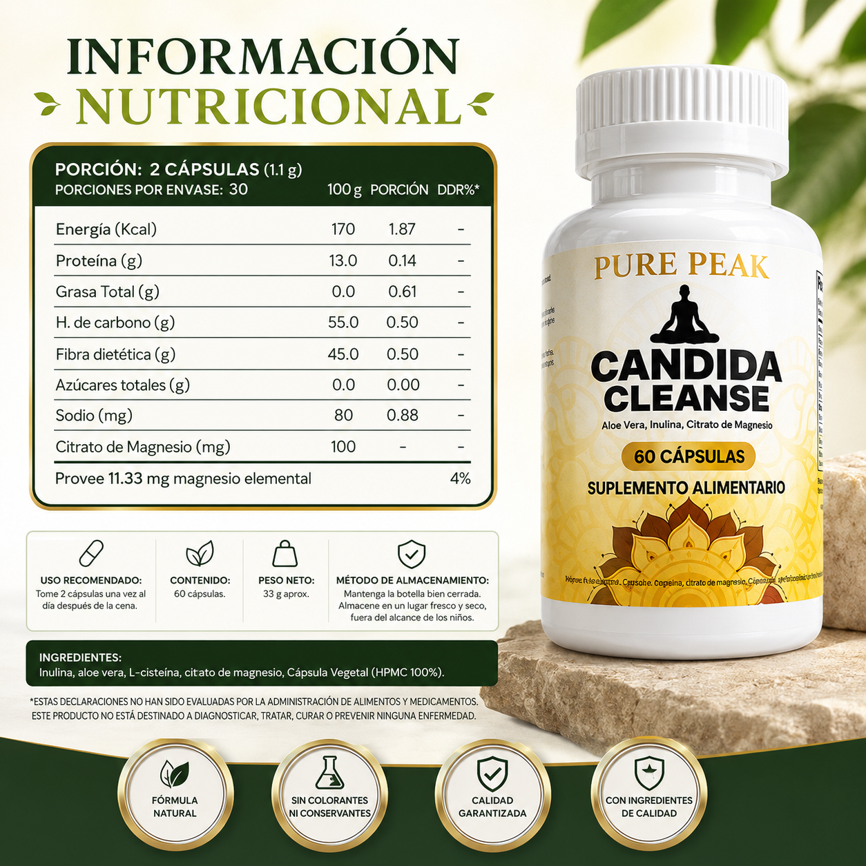 Candida Cleanse - Bienestar que comienza desde adentro.