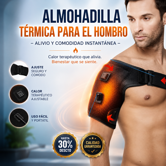 Almohadilla térmica para el hombro – Alivio y Comodidad Instantánea 🌡️🛑